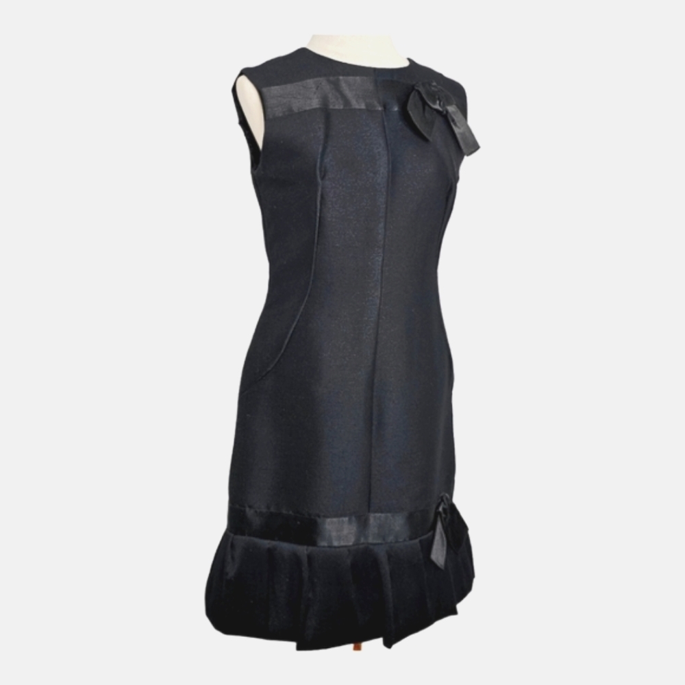 Vintage Harrods Of London Black Dress 6